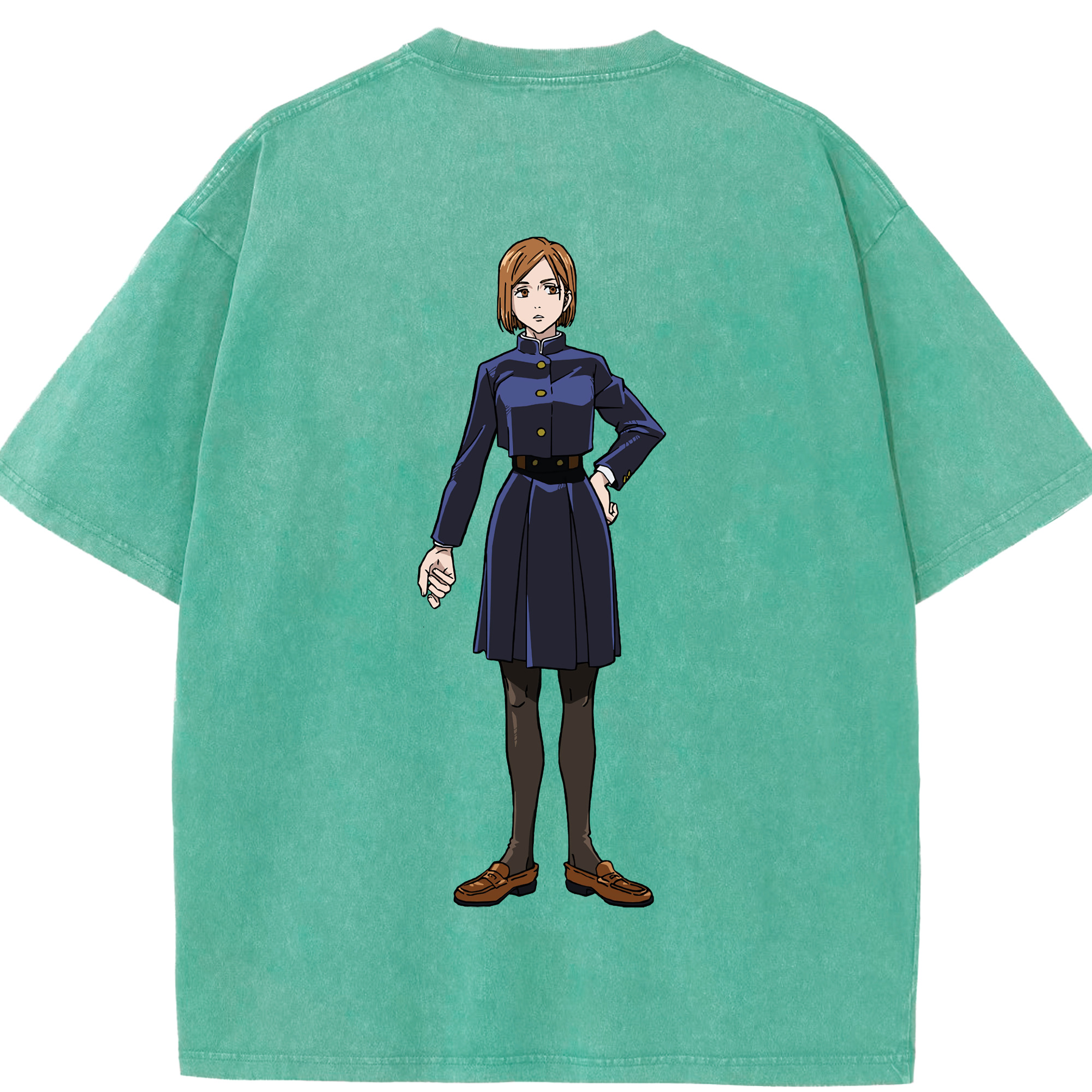 （画像用） 呪術廻戦 Jujutsu Kaisen 綿100% ヴィンテージ風 半袖Tシャツ（背面プリント）